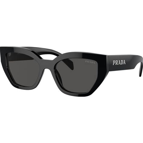 Prada PRA09SF Black/Dark Grey Lenses 